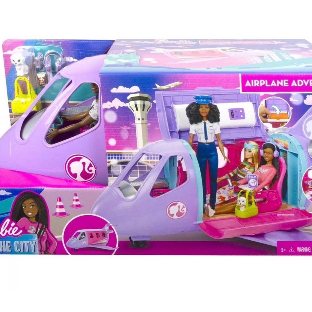 Barbie Life in The City Airplane Adventures, Purple Airplaine